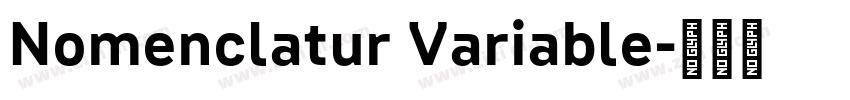 Nomenclatur Variable字体转换